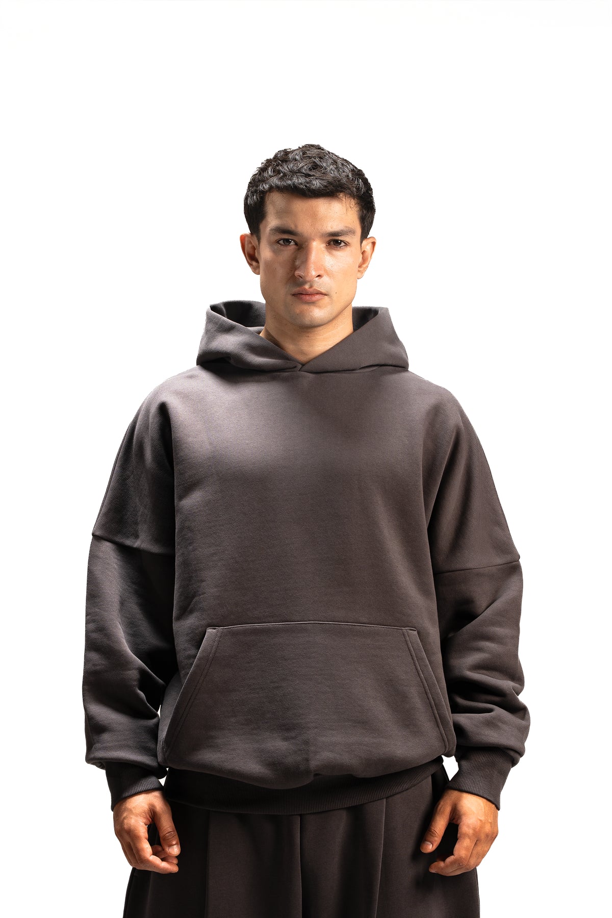 Y27 - Premium Heavy Boxy Organic Hoodie [520gsm] — Anthracite