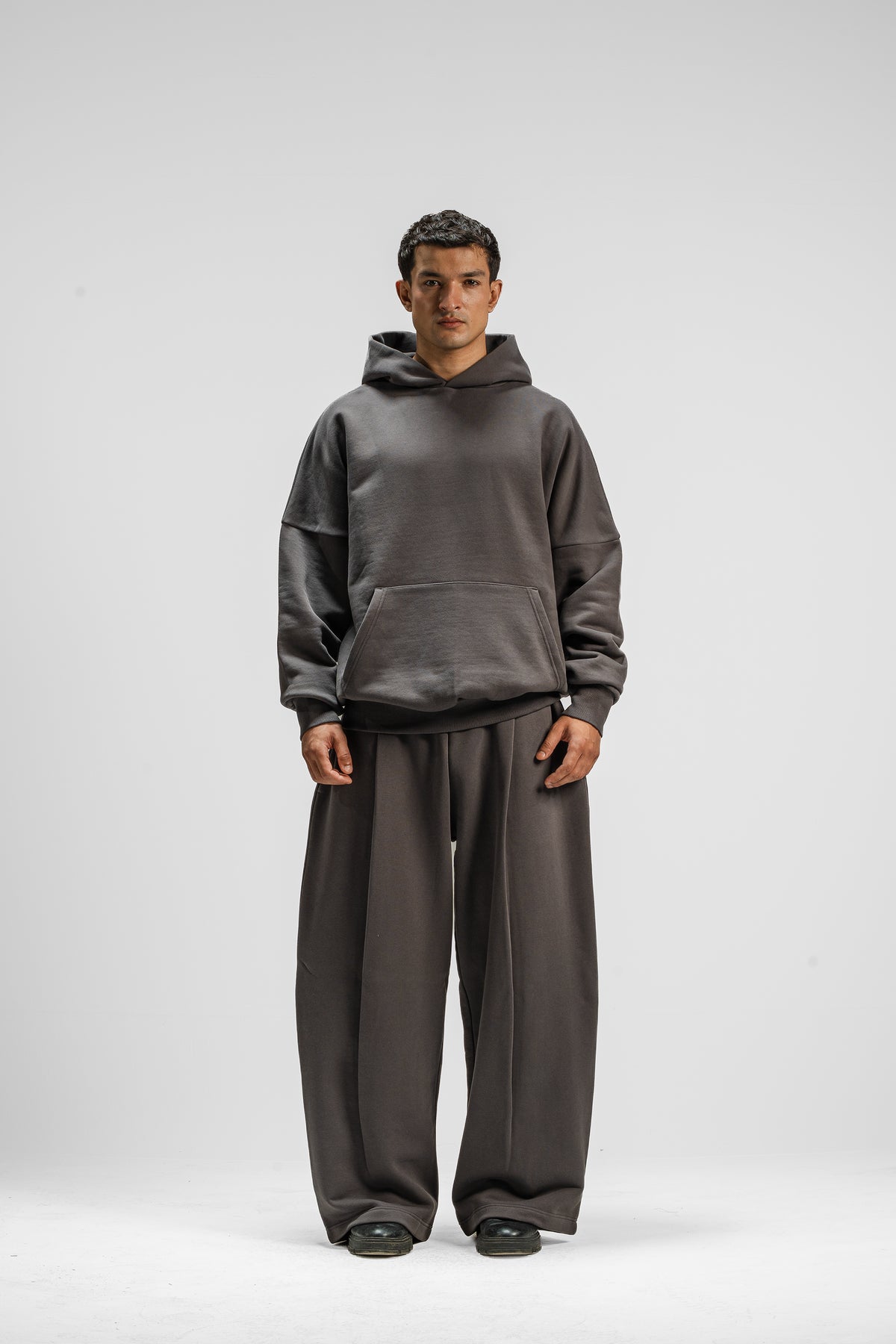 Y27 - Premium Heavy Boxy Organic Hoodie [520gsm] — Anthracite