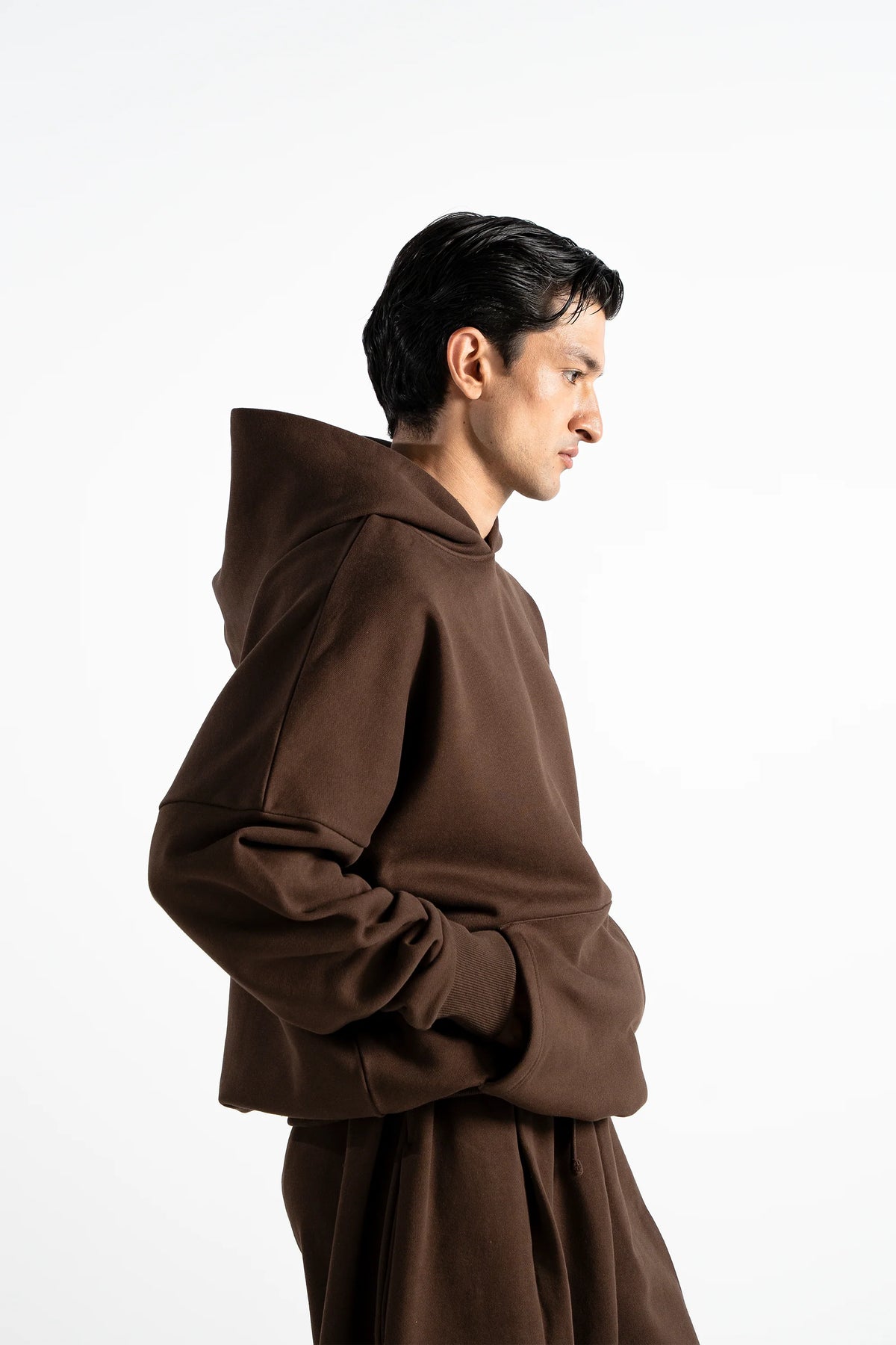Y27 - Premium Heavy Boxy Organic Hoodie [520gsm] — Mocha