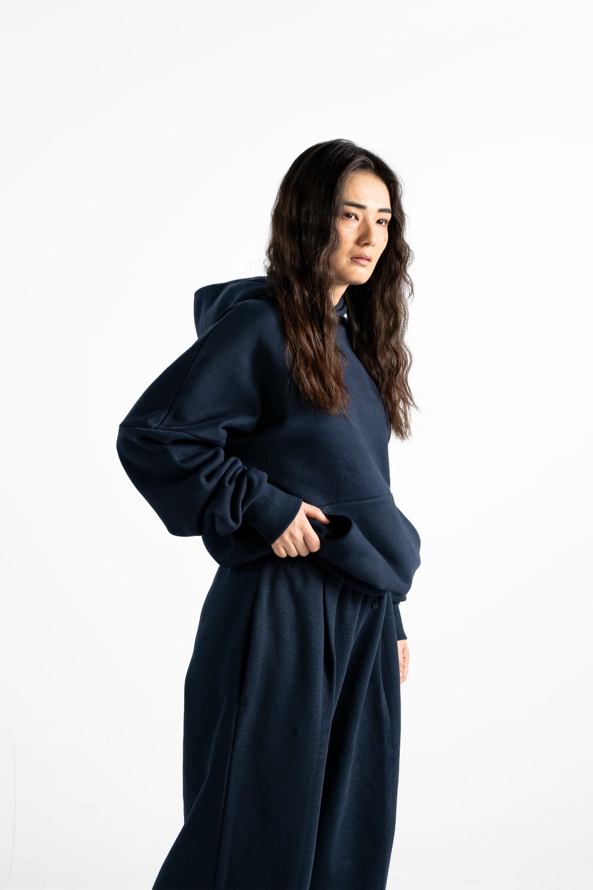 Y27 - Premium Heavy Boxy Organic Hoodie [520gsm] — Deep Navy