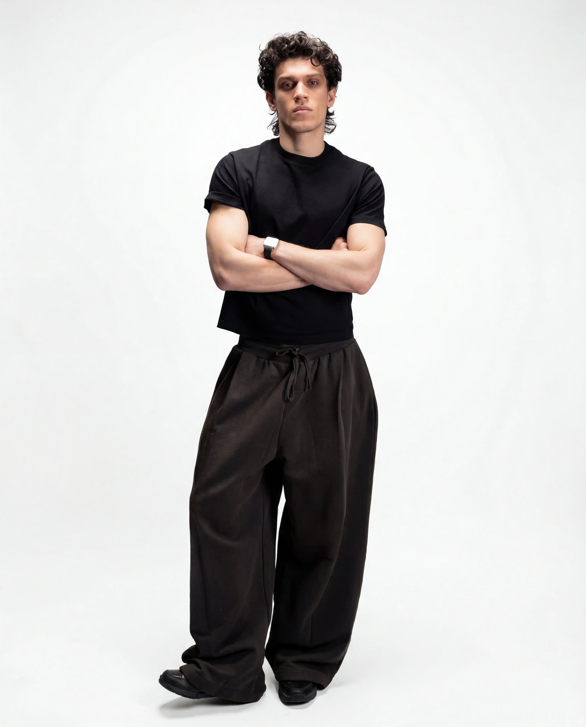 S32 - Standard Cropped Tee Organic Cotton [240gsm] - Black